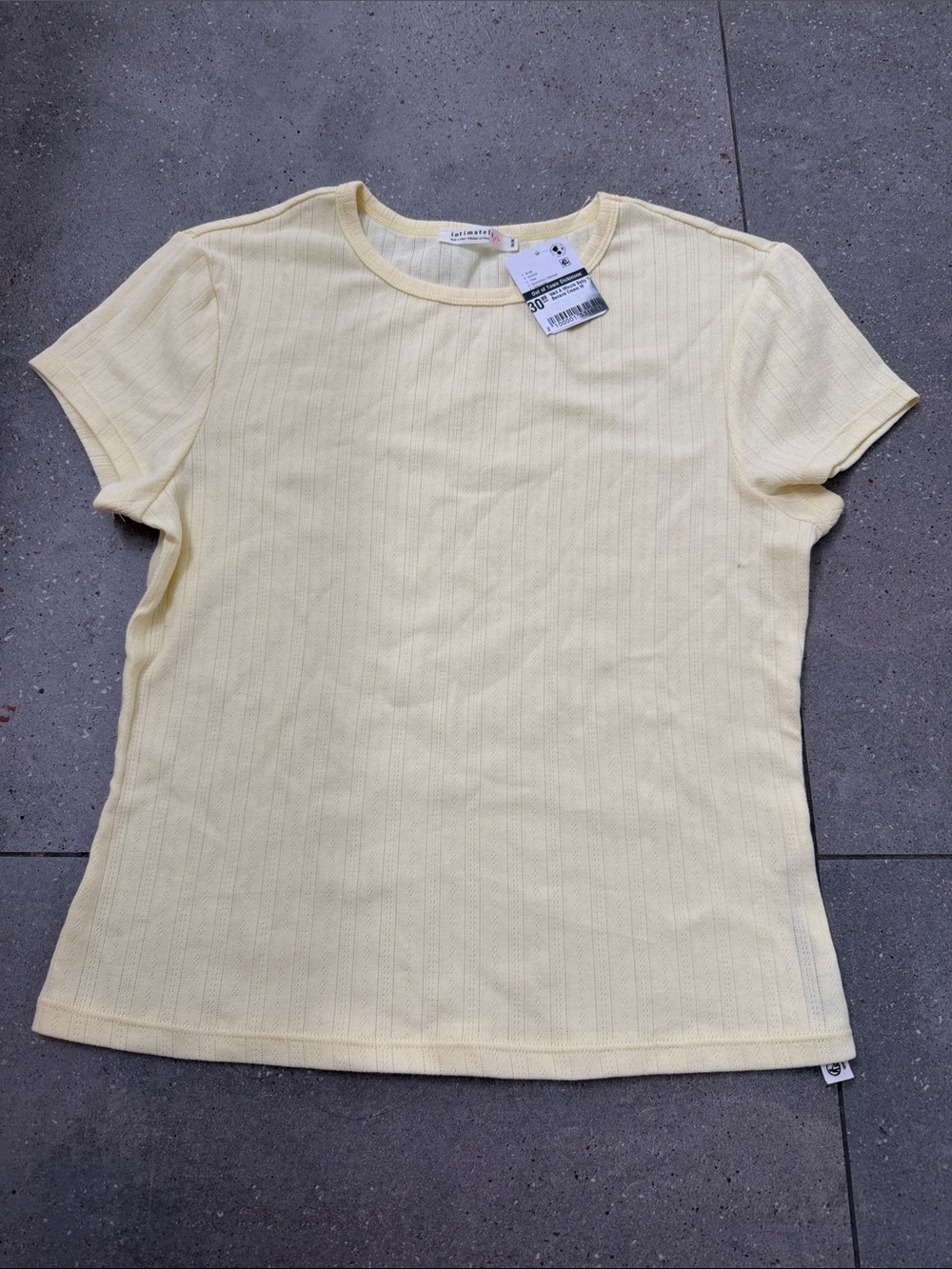 Free People Intimately Wait a Minute Baby Tee